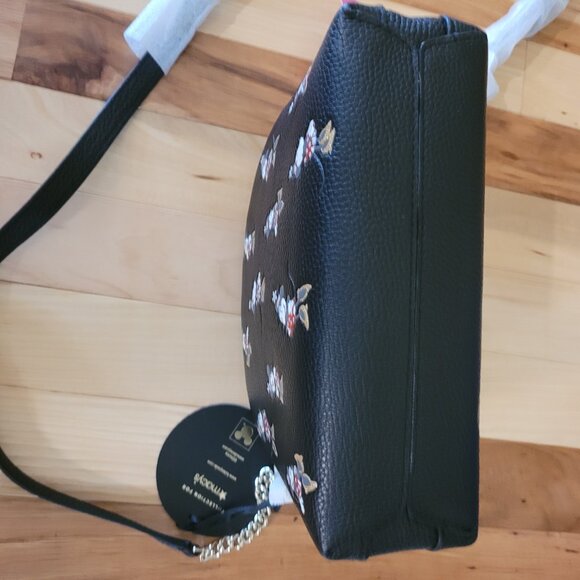 Kate Spade New York Double Zip Crossbody Black Multi Minnie Mouse Purse - Picture 5 of 6